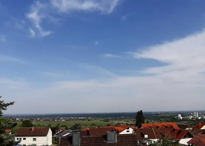 Apartamento Pfaelzer Herzel Mit 2 Schlafzimmern Und Blick Ueber Rheinebene Kostenfreiem Parkplatz Und Wlan Fusslaeufig Zum Wald Und Den Weinbergen Weinkuehlschrank Broetchenservice Garten Mit Gasgrill